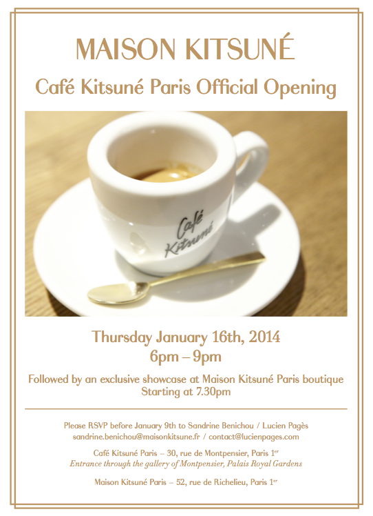 Opening Café Kitsuné Paris